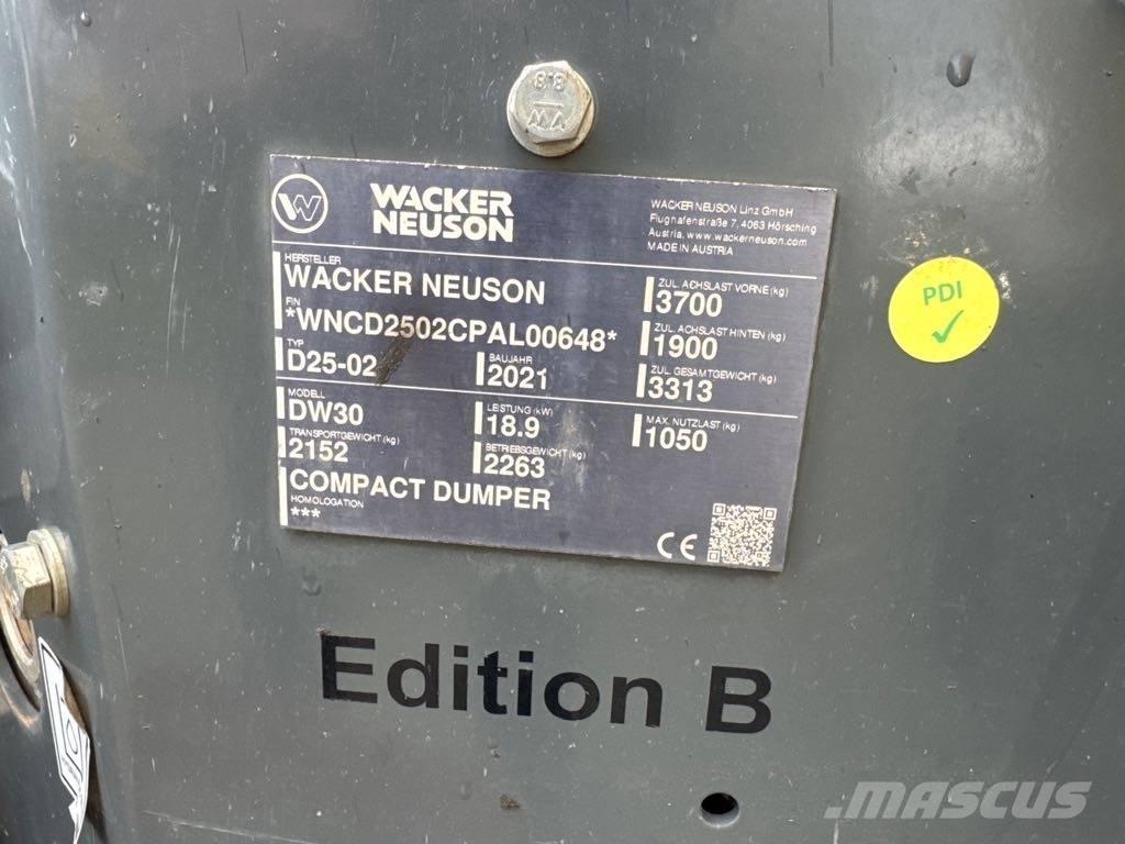 Wacker Neuson DW30 Demperi za gradilišta