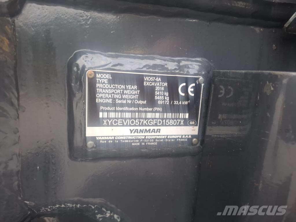 Yanmar vio 57-6A Mini bageri <7t