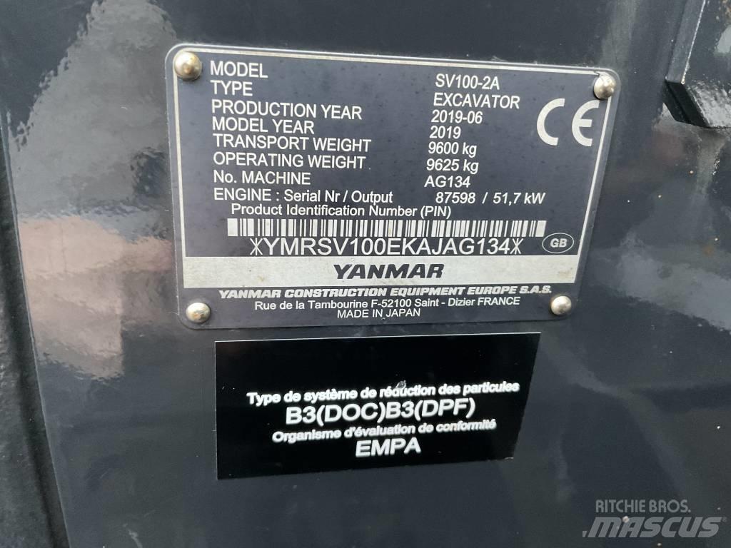 Yanmar SV100-2A Midi bageri 7t – 12t