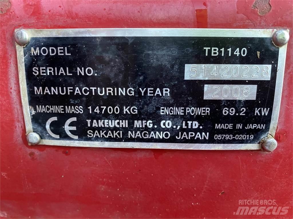 Takeuchi TB1140 Bageri gusjeničari
