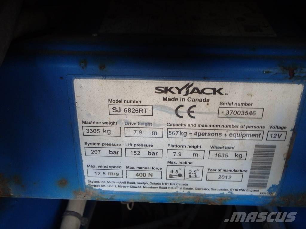 SkyJack SJ 6826 RT Škaraste platforme