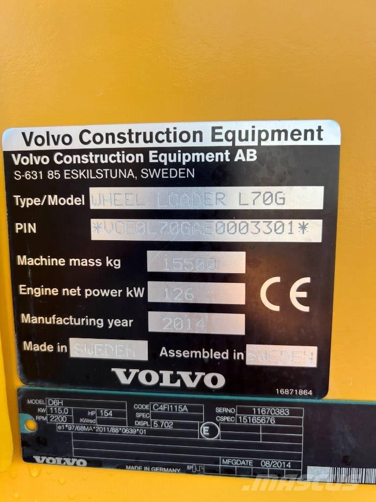 Volvo L 70 G Utovarivači na kotačima
