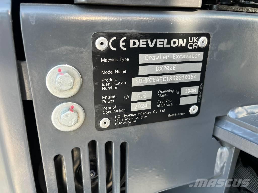 Develon DX 20 ZE Mini bageri <7t