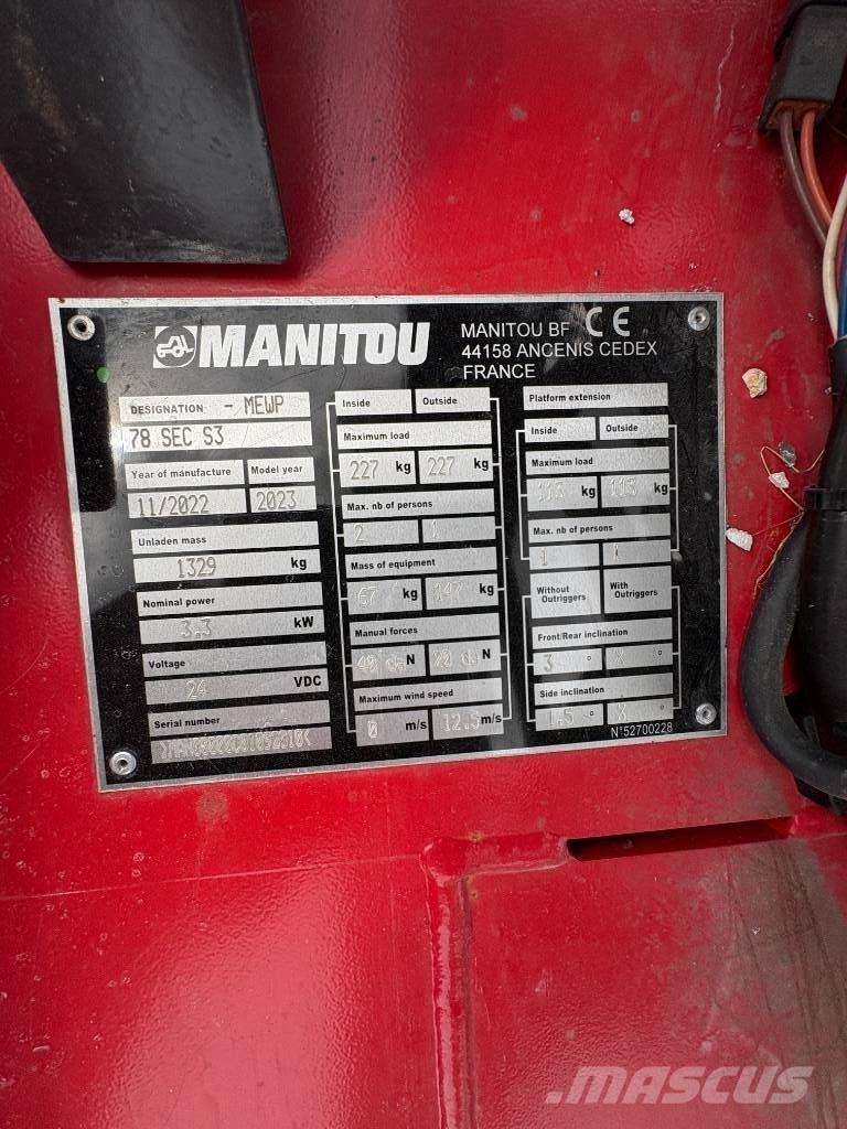 Manitou 78 SEC Škaraste platforme