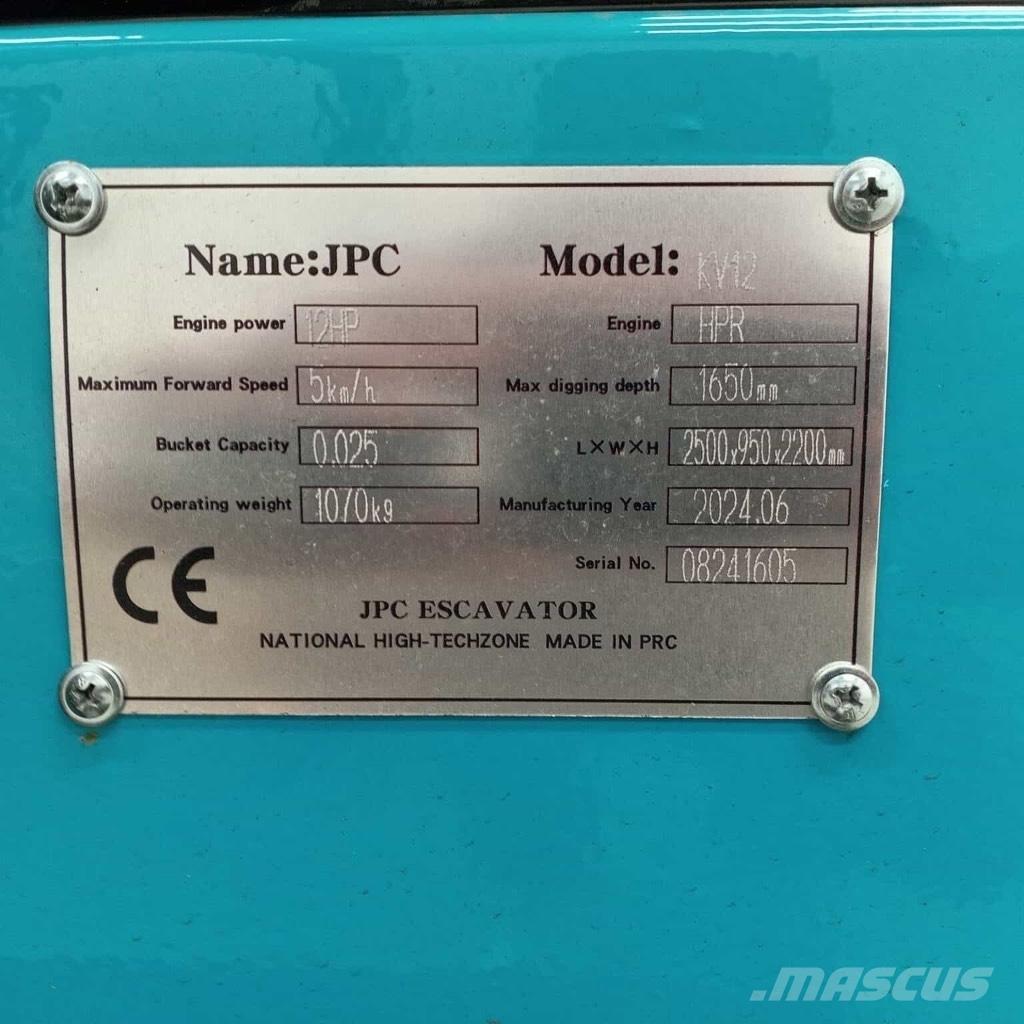 JPC KV 12 Mini bageri <7t