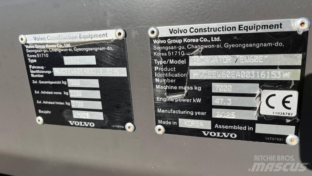 Volvo EW60E Bageri na kotačima