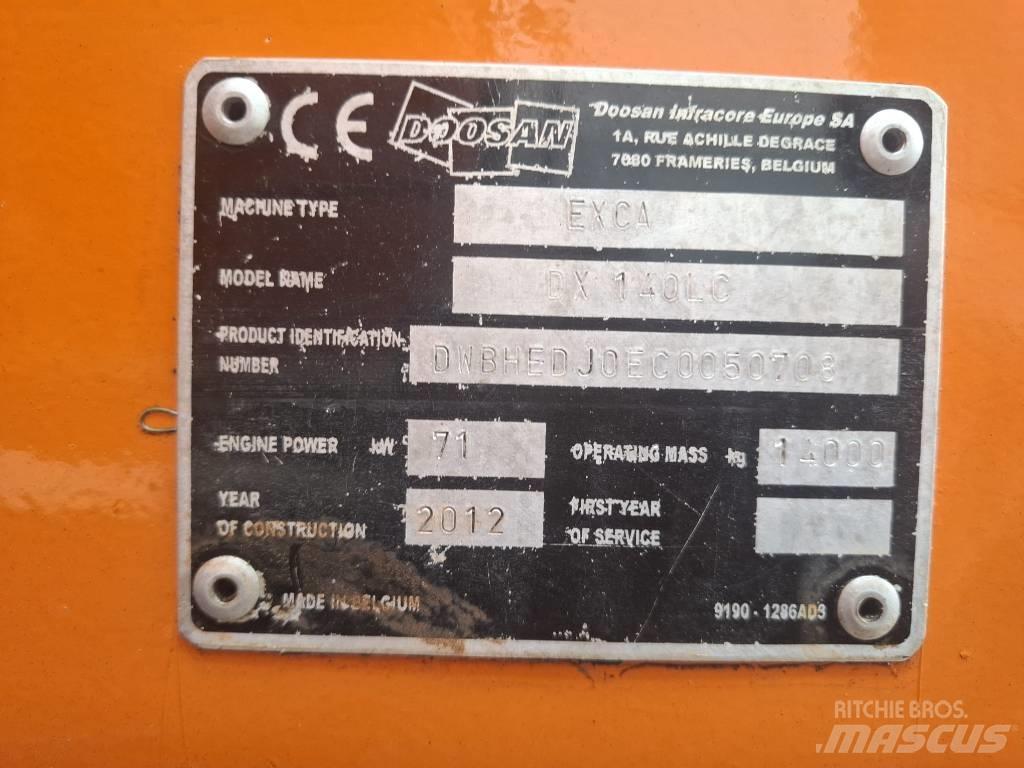 Doosan DX 140 LC Bageri gusjeničari