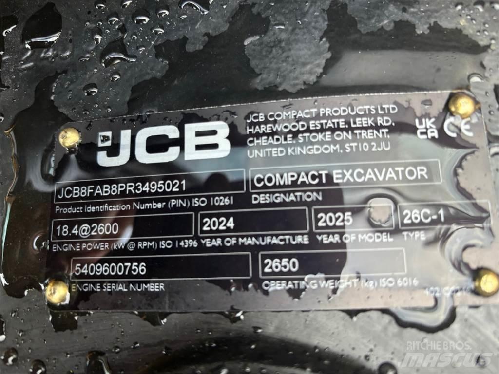 JCB 26C-1 Mini bageri <7t