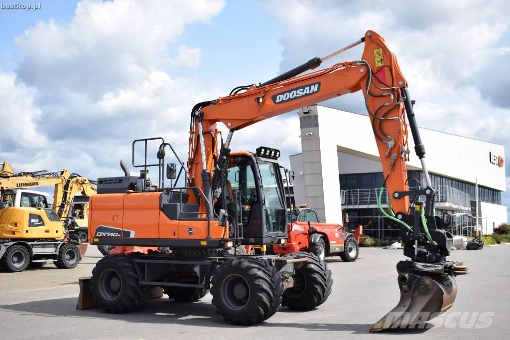 Doosan DX 140 W-5 Bageri na kotačima