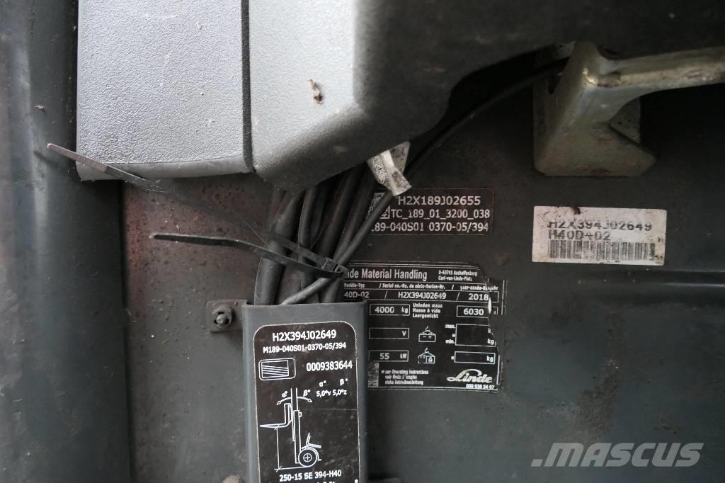 Linde H 40 D-02 Dizelski viličari