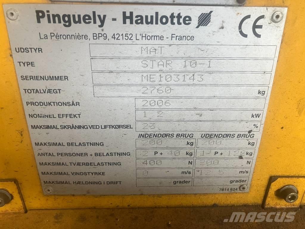 Haulotte Star 10 Vertikalne radne podizne platforme