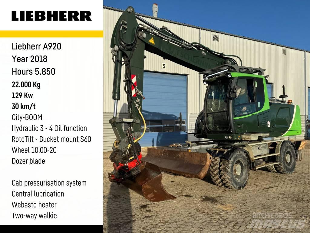 Liebherr A 920 Bageri na kotačima