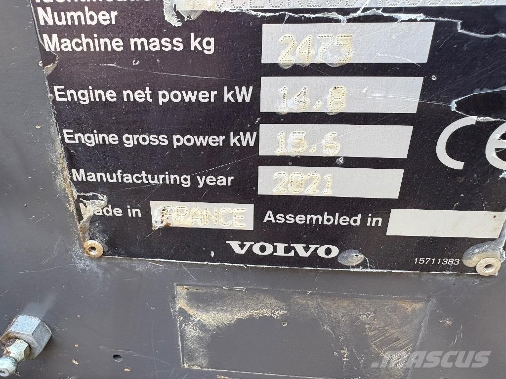 Volvo ECR 25 D Mini bageri <7t