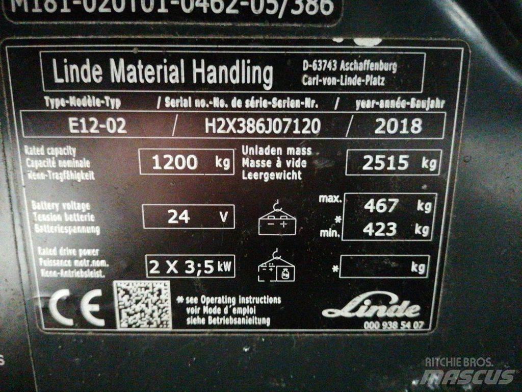 Linde E12-02 Električni viličari