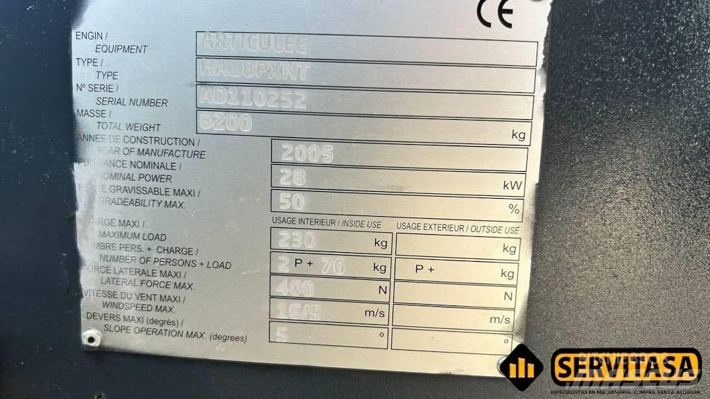 Haulotte HA 18 PX NT Zglobne podizne platforme
