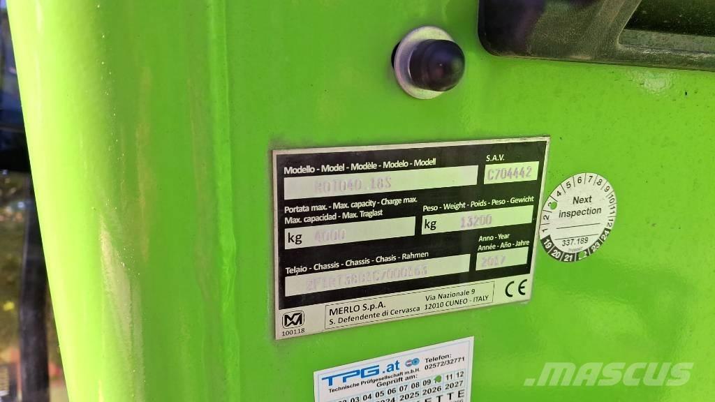 Merlo Roto 40.18 Teleskopski viličari