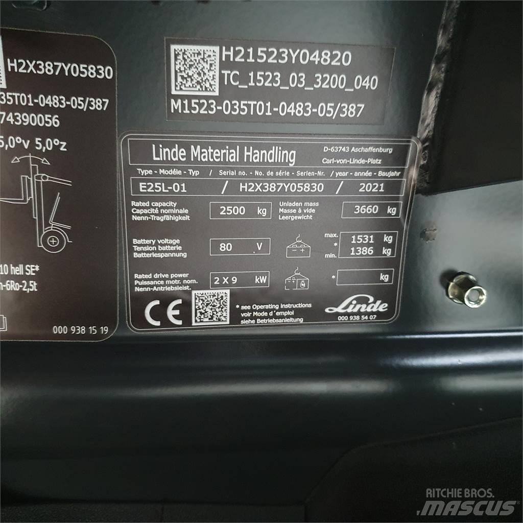 Linde E25L Električni viličari