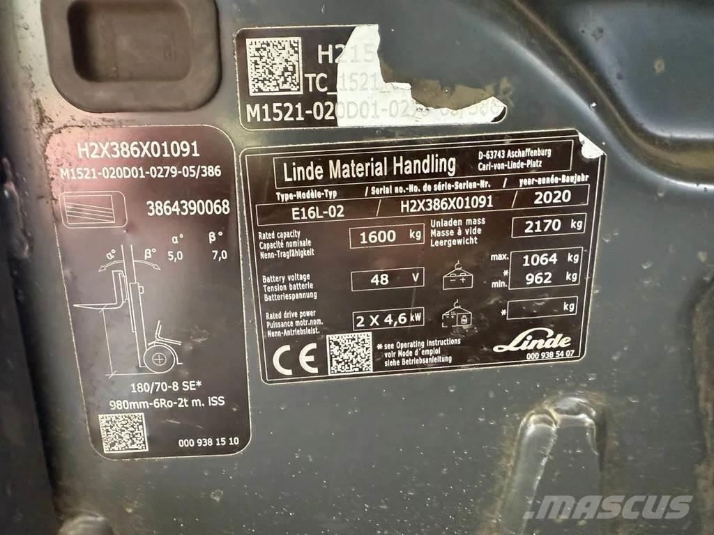 Linde E16L-02 Viličari - ostalo