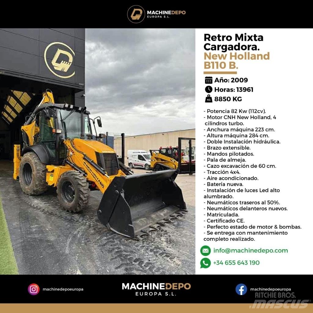 New Holland B 110 B Utovarni rovokopači