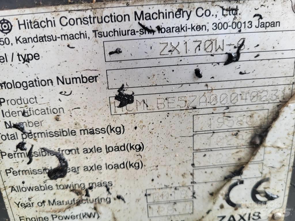 Hitachi ZX170W-6 Bageri na kotačima