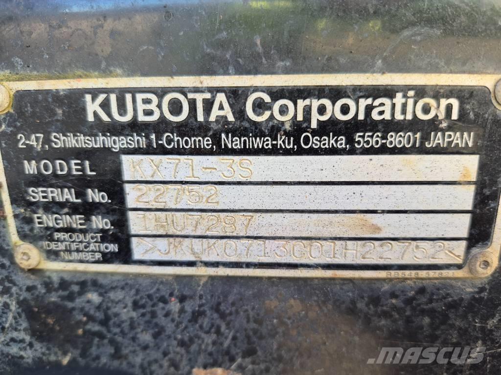 Kubota KX 71-3 Mini bageri <7t