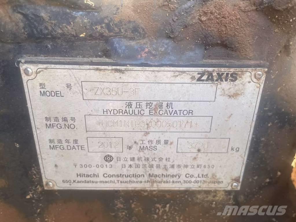 Hitachi ZX 35 U Mini bageri <7t