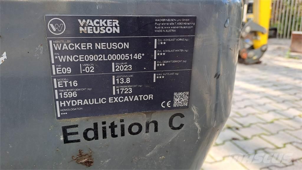 Wacker Neuson ET16 Bageri gusjeničari