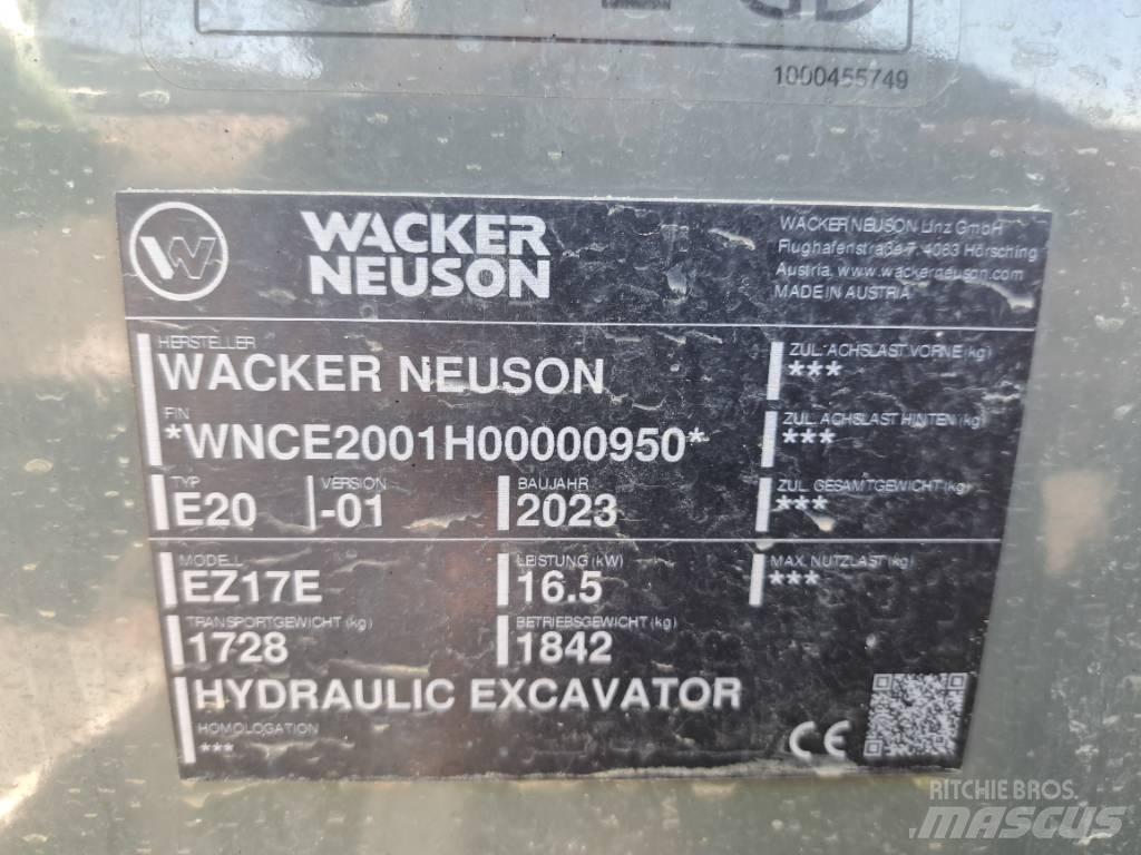 Wacker Neuson EZ17e Bageri gusjeničari