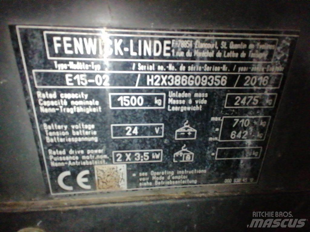 Linde E15-02 Električni viličari