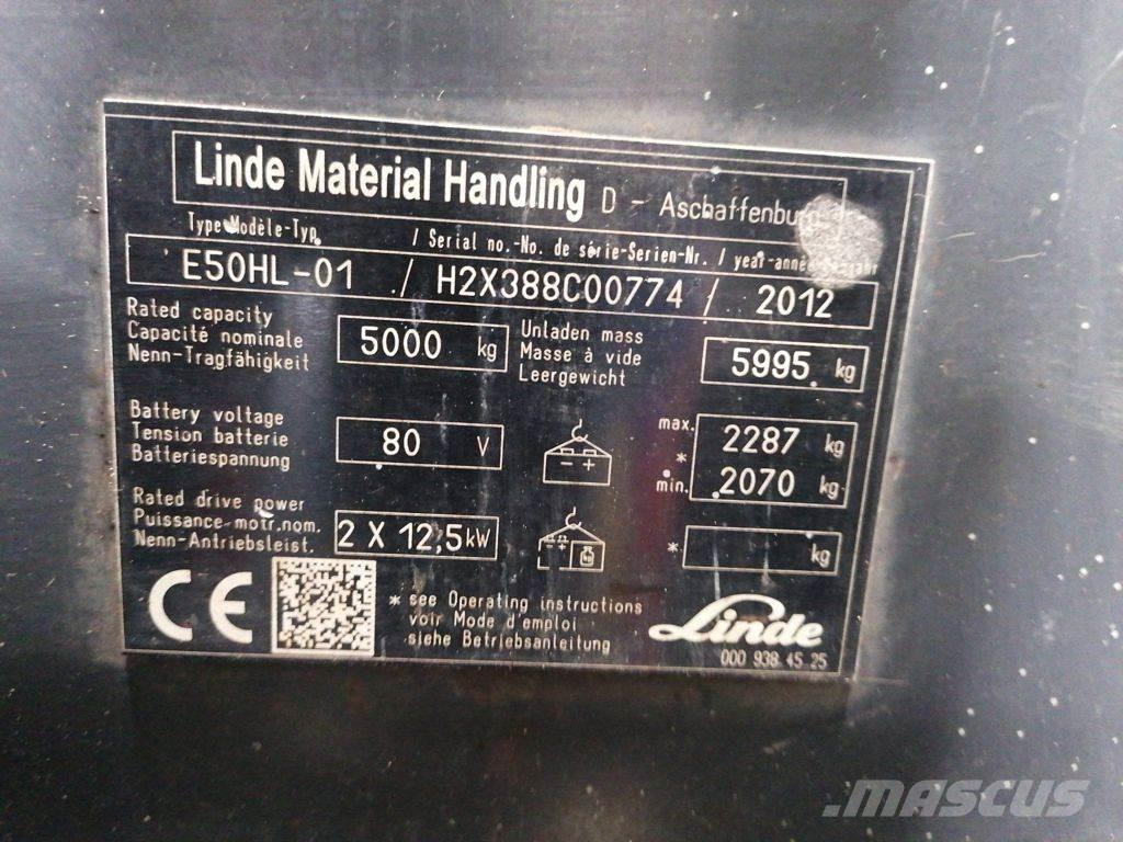 Linde E50HL-01 Električni viličari