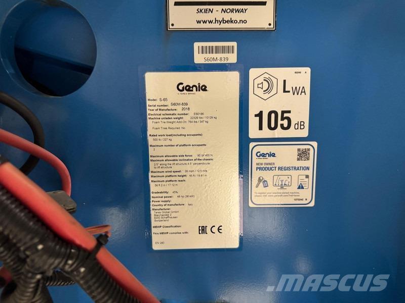 Genie S65 Teleskopske podizne platforme