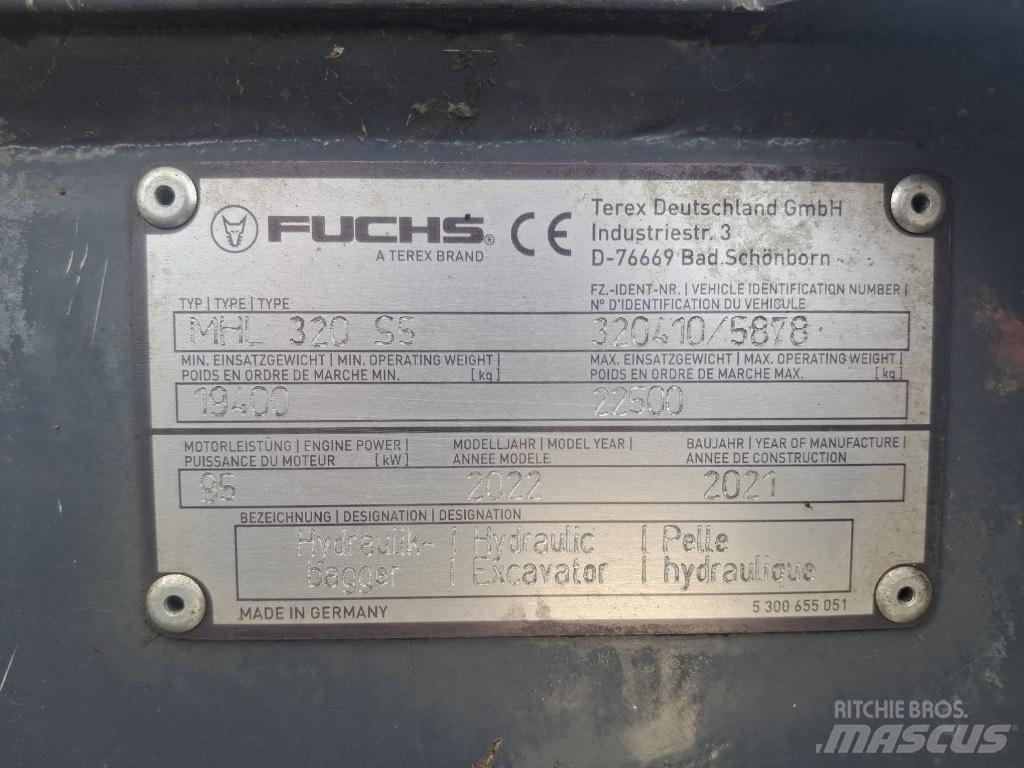 Terex Fuchs MHL320F Rukovanje materijalom – ostalo