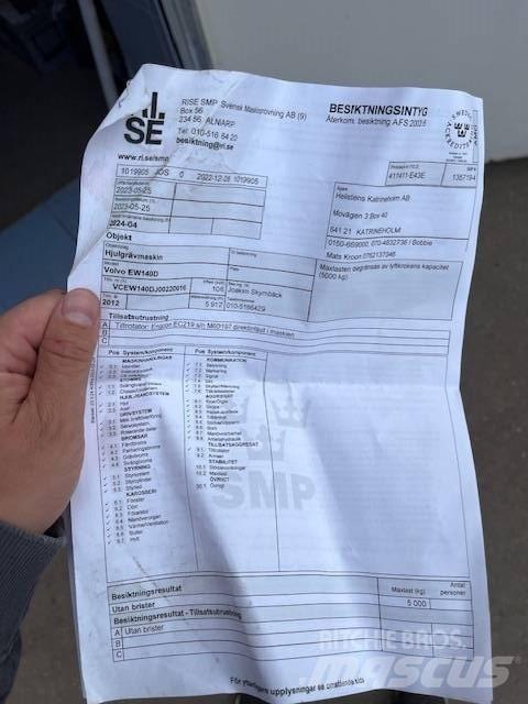 Volvo EW 140 D Bageri na kotačima