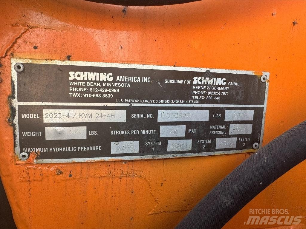Schwing KVM 24-4H Kamionske beton pumpe