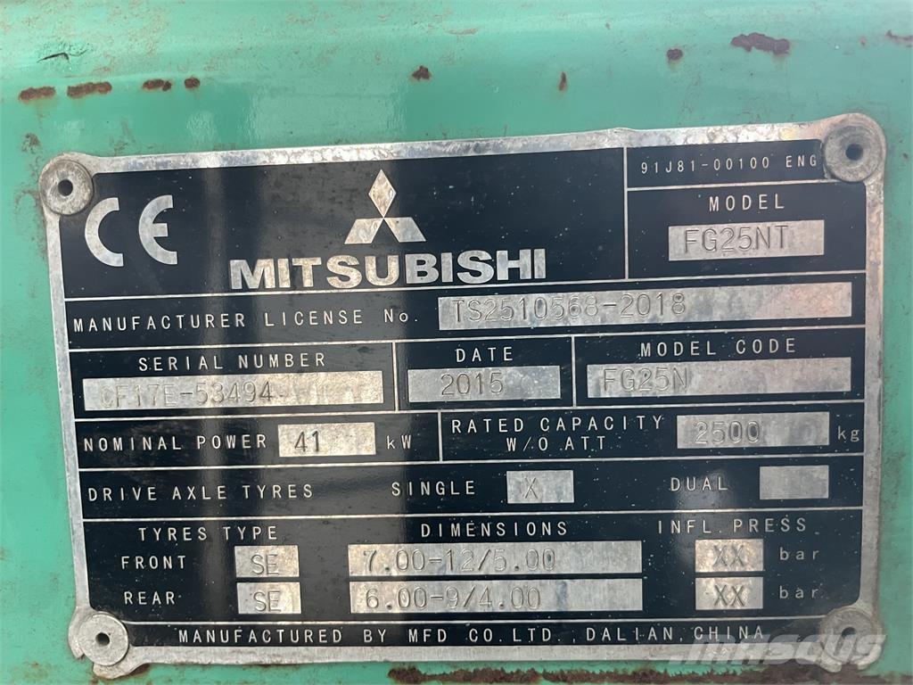 Mitsubishi FG25T Plinski viličari