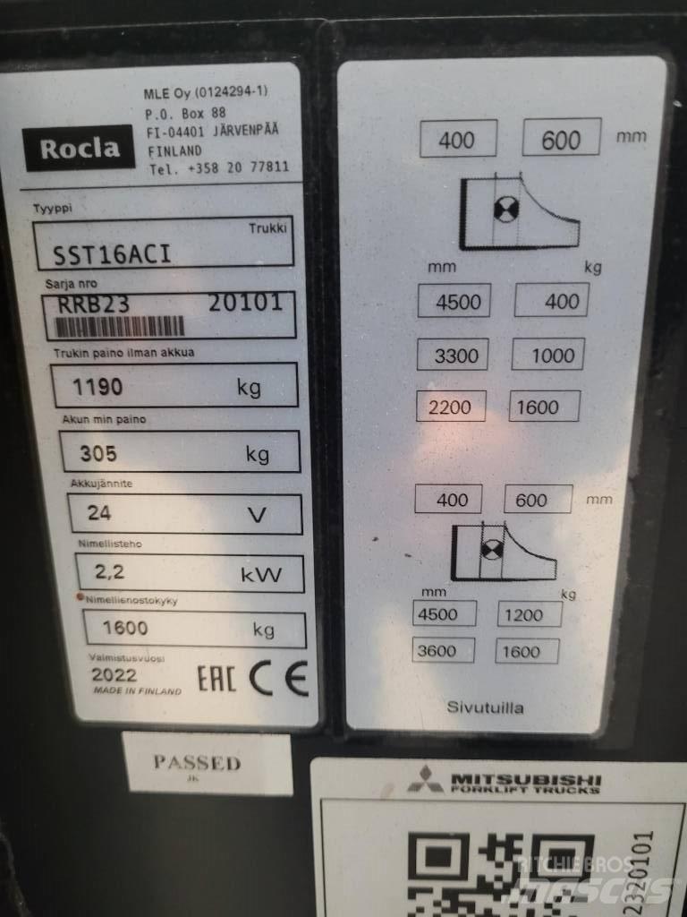 Rocla SST 16 ACI Samopogonski ručni viličari