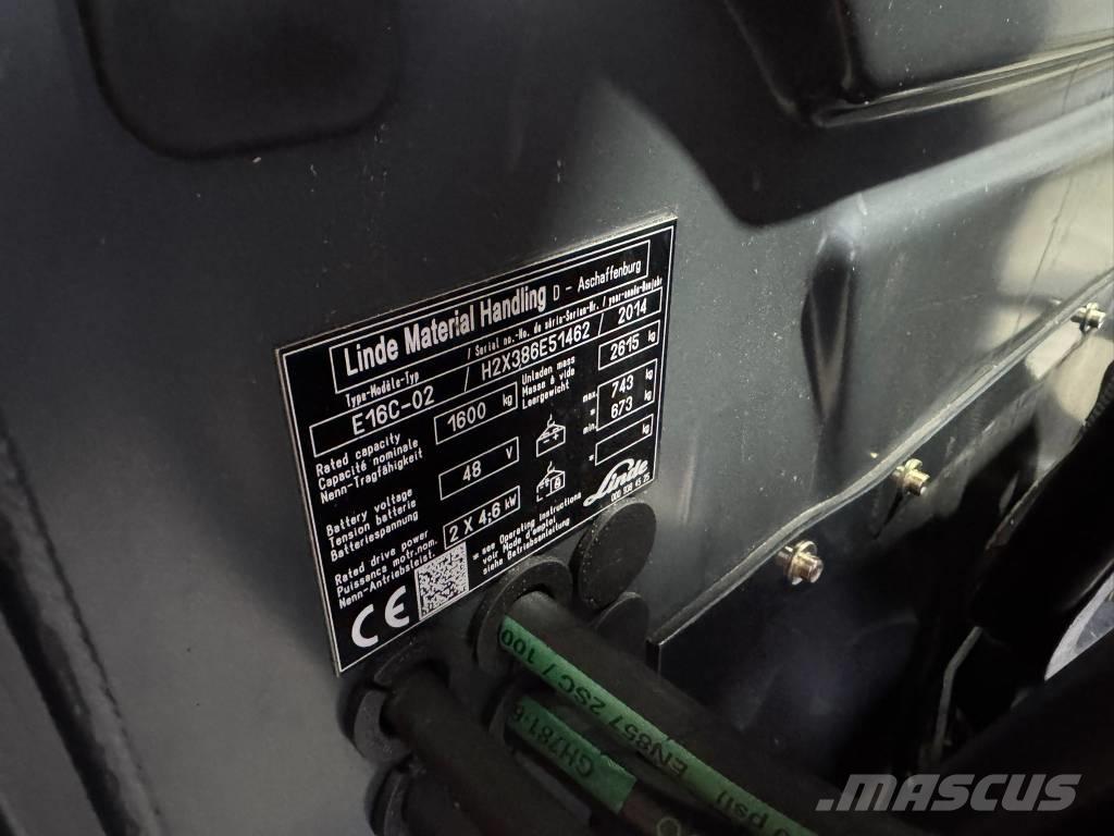 Linde E 16 C-02 Električni viličari