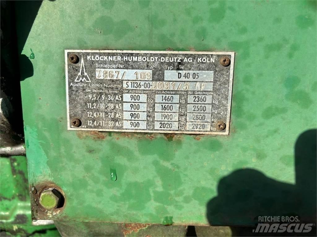 Deutz D 4005 Traktori