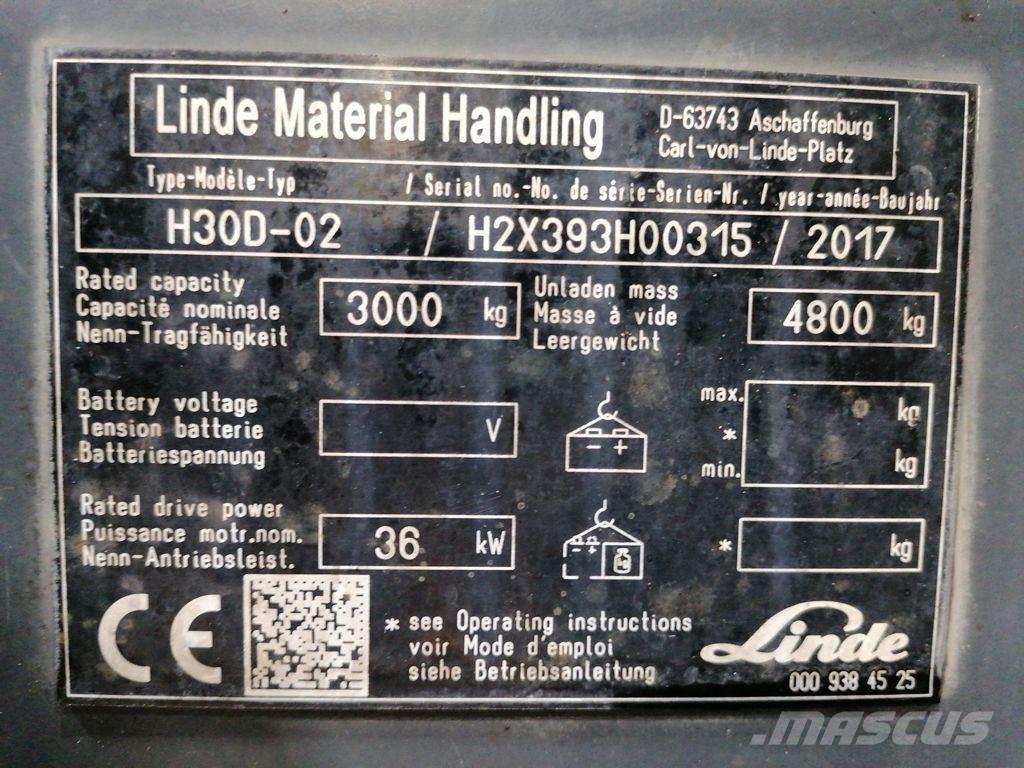 Linde H30D-02 Dizelski viličari