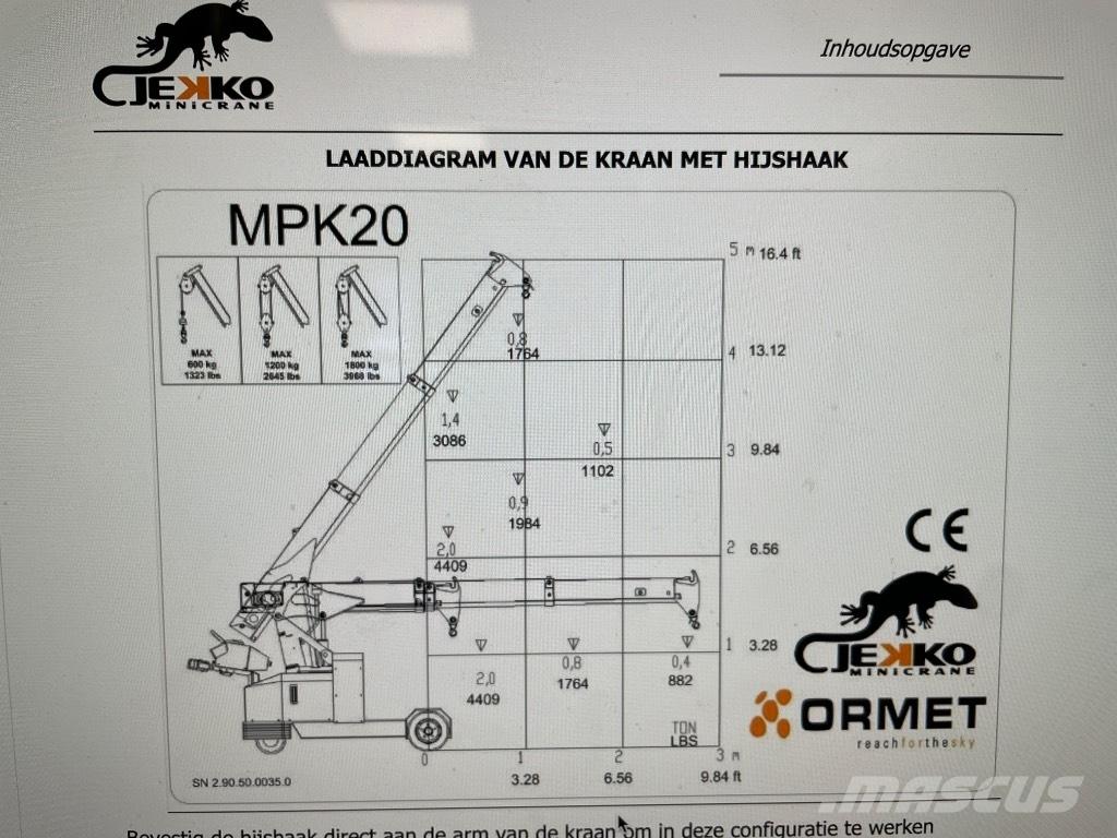 Jekko MPK 20 W Mini dizalice