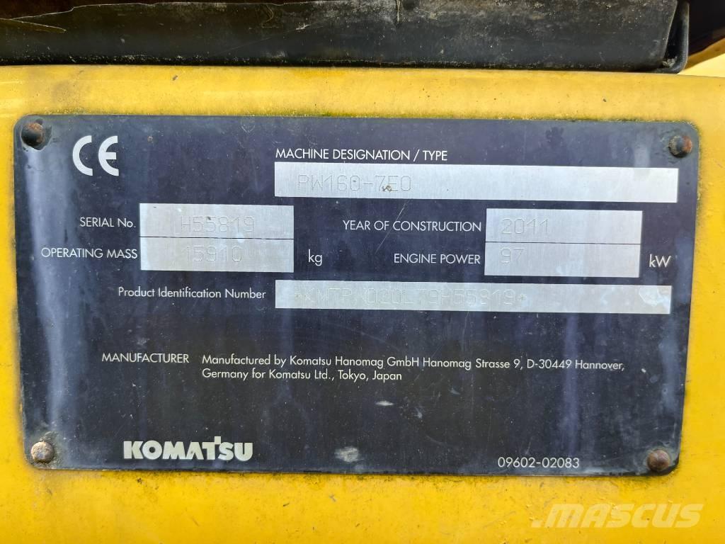 Komatsu PW 160-7 Bageri na kotačima
