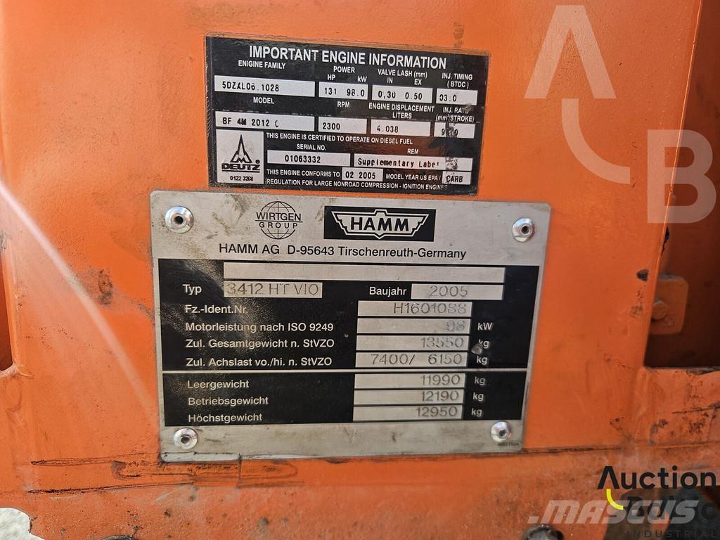 Hamm 3412 HT Vio Ostali valjci