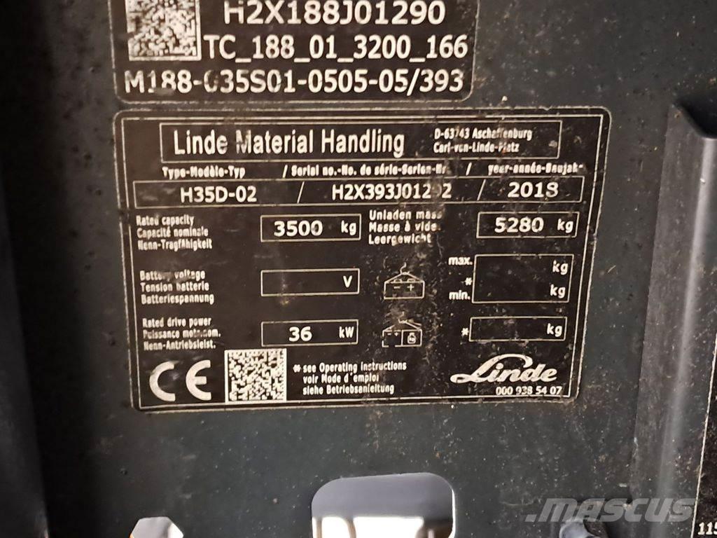 Linde H35D-02 Dizelski viličari