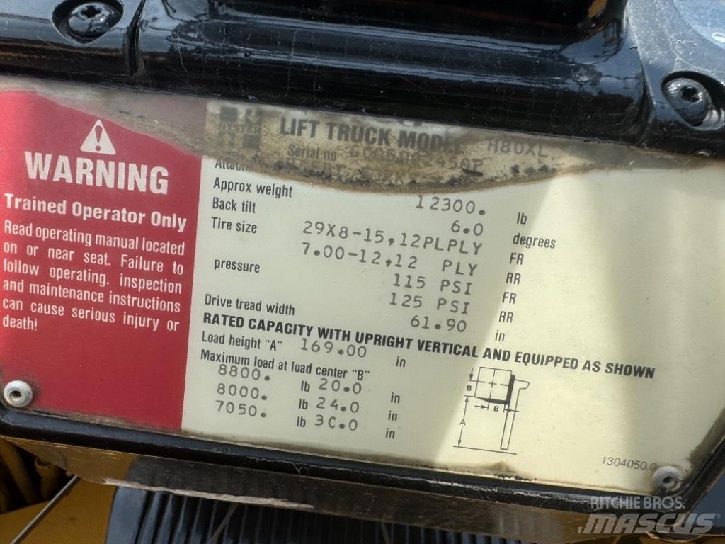 Hyster H 80 XL Viličari - ostalo