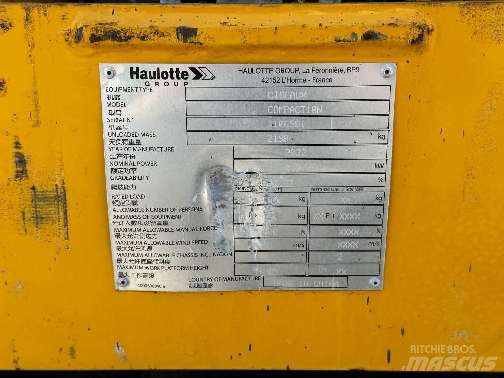 Haulotte COMPACT 10N Škaraste platforme
