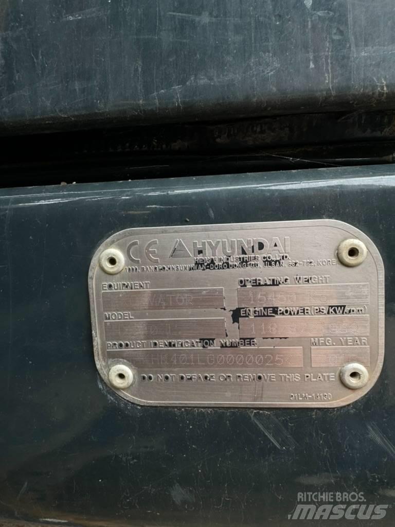 Hyundai HX 140L Bageri gusjeničari