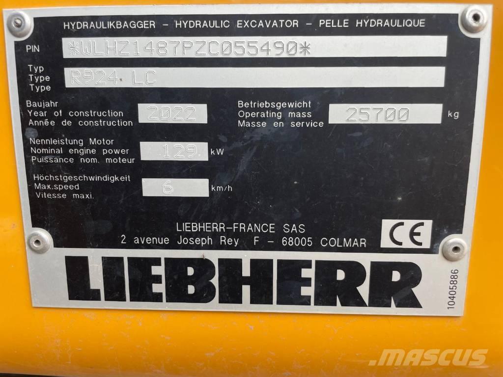 Liebherr R924 G8 Bageri gusjeničari