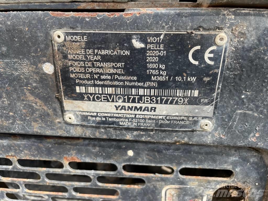 Yanmar Vio 17 U Mini bageri <7t