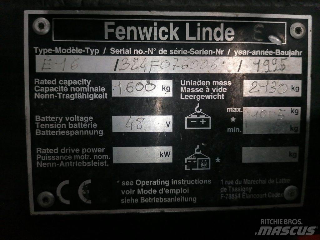 Linde E16 Električni viličari