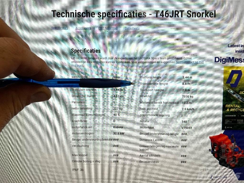 Snorkel T 46 J RT Zglobne podizne platforme